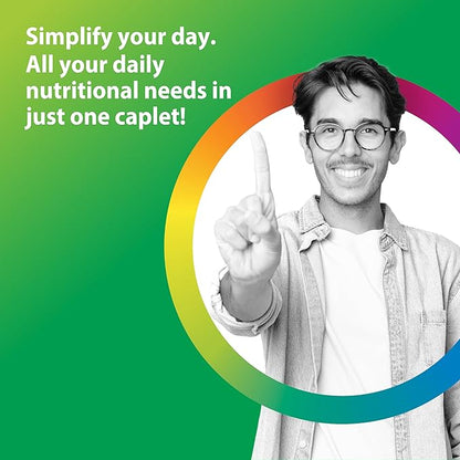 Rainbow Light Mens One Multivitamin, Men's Daily Multivitamin Provides High-Potency Immune Support, With Vitamin C, Vitamin D and Zinc, Vegetarian, 60 Count