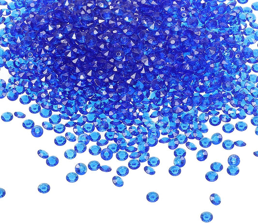 PATIKIL 4000 Pcs Wedding Table Scatter Confetti Crystals 6mm Acrylic Diamonds Vase Fillers Gems for Table Centerpiece Decorations Party Vase Beads, Dark Blue