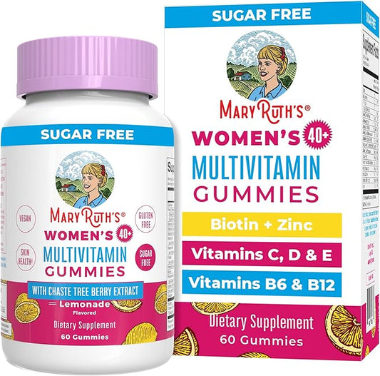 MaryRuth Organics, Sugar Free, Vegan Vitamin Gummy, Immune Support Daily Multivitamin + Chasteberry, Hair, Skin and Nail for Women, 60 Count, Pack of 1