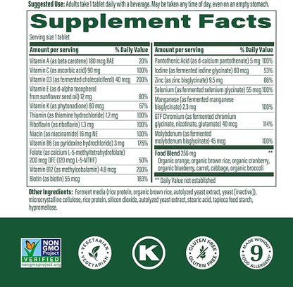 MegaFood Women's 55+ One Daily Multivitamin for Women - with Vitamin A, C, D3 & E for Optimal Aging Support - Plus Real Food - Bone & Immune Support Supplement - Vegetarian - 60 Tabs