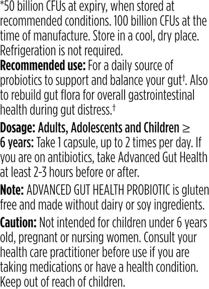 Genuine Health Probiotics, 50 Billion CFU, Daily Care, 15 Diverse Strains, Soy Free, Gluten Free, Vegan Delayed-Release Capsules for Advanced Gut Health, 30 Count