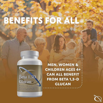 Immune Support Supplement Highly Purified Beta Glucan 100 mg per Capsule (beta-glucan Fiber) (Pack of 1)