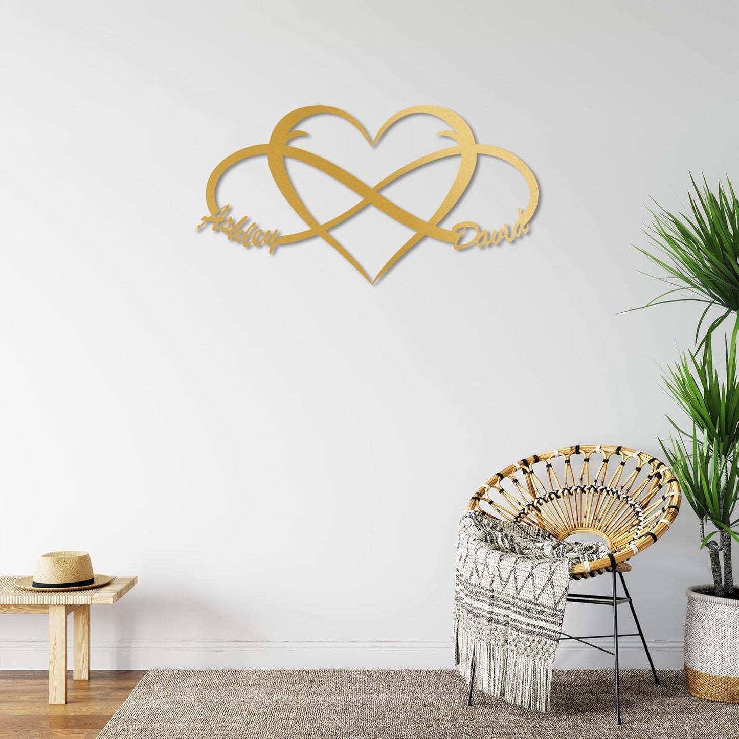 Custom Infinity Sign for Couples Metal Wall Art Personalized Valentines Day Decorations Wedding Gifts Custom Metal Signs First Names S Bridal Shower Gifts Bedroom Decor for Couples