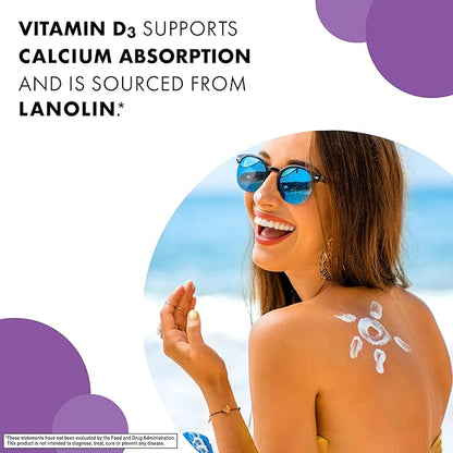 Bluebonnet Nutrition Vitamin D3 5000 IU Vegetable Capsule, Aids in Muscle & Skeletal Growth, Cholecalciferol from Lanolin, D3, Non GMO, Gluten Free, Soy Free, Milk Free, Kosher, 60 Count