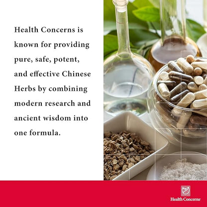 Health Concerns Skin Balance – Herbal Supplement for Skin Support, Itching Relief, & Circulation – Chinese Herbal Supplements for Men & Women – Skullcap Root, Dong Quai, Coptis Root - 90 Capsules