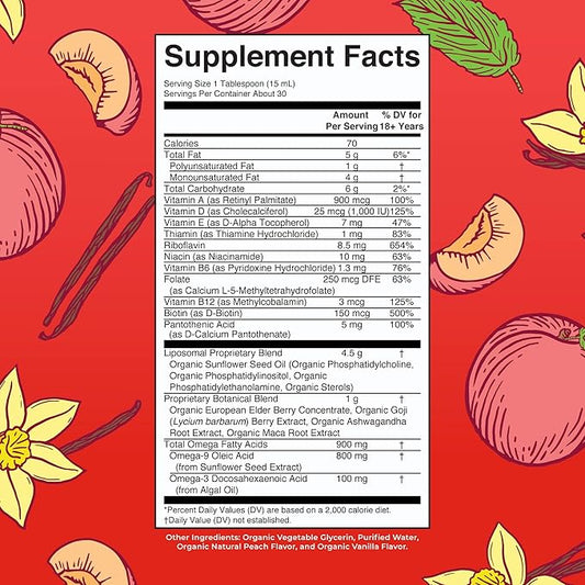 MaryRuth Organics Multivitamin for men | Sugar Free mens Multivitamin | Liquid Vitamins for men | Immune Support Supplement | Cognitive Health & Overall Wellness | Vegan | Non-GMO | 15.22 Fl Oz
