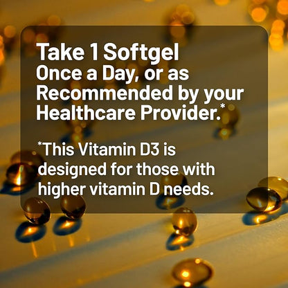 NatureWise Vitamin D3 10,000IU (250 mcg) 30-Day Supply - High Potency for Healthy Immune Support & Muscle Function, Non-GMO, Gluten-Free in Organic Extra Virgin Olive Oil, (Mini Softgel), 30 Count