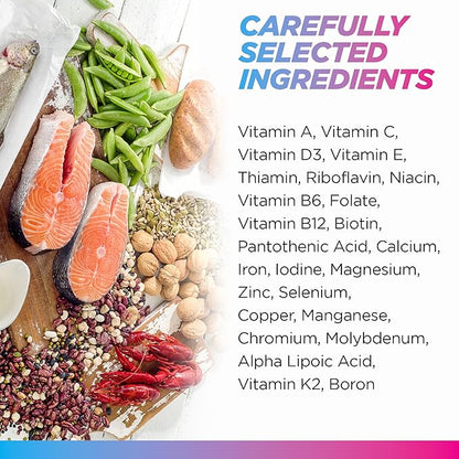 Livingood Daily Methylated Multivitamin for Women and Men, Multi Vitamin Supplement with Alpha Lipoic Acid, B Vitamins, Iron, Zinc and Selenium, Energy, Metabolism and Immune Support, 60 Capsules