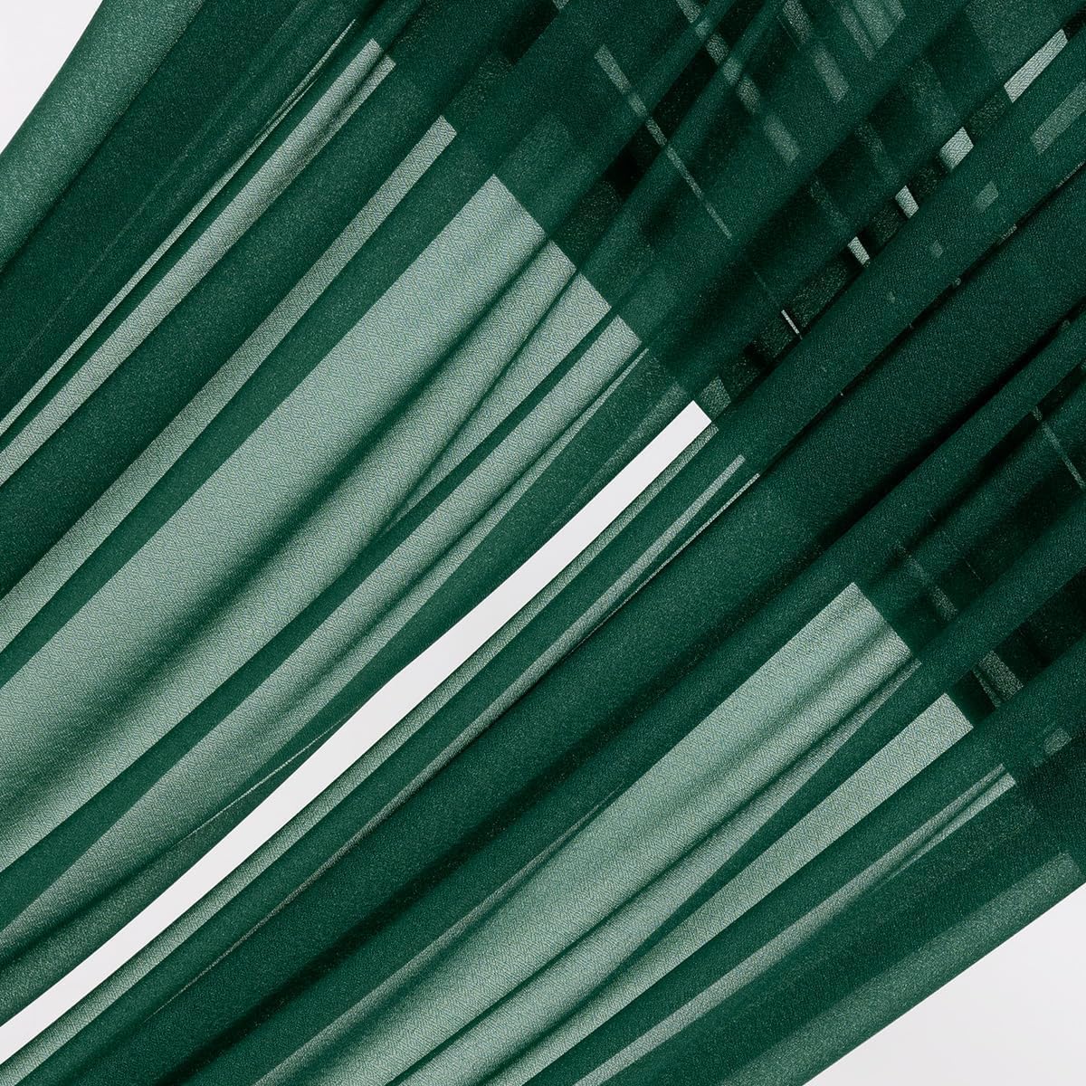 MLMW Christmas Wedding Arch Draping Fabric 1 Panel 29" x 20Ft Emerald Green Sheer Wedding Arch Backdrop Drapes Outdoor Curtain for Ceremony Party Background Ceiling Decor