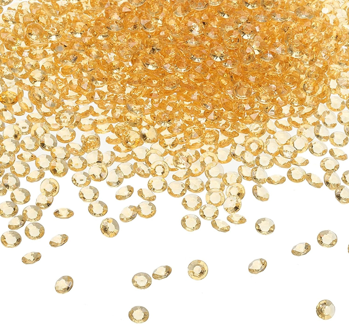 PATIKIL 4000 Pcs Wedding Table Scatter Confetti Crystals 6mm Acrylic Diamonds Vase Fillers Gems for Table Centerpiece Decorations Party Vase Beads, Light Brown