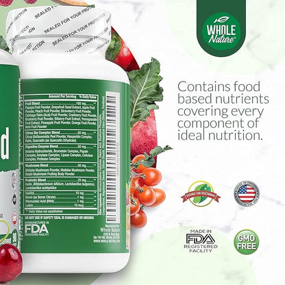 Whole Food Multivitamin for Men and Women Complete Daily Superfood Vitamins Plus Minerals Digestive Enzymes, Probiotics and Omegas. Plant Based Multi Vitamin, Non GMO (3)