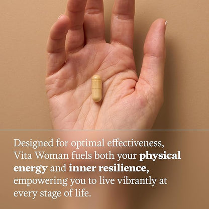 Ultra Life Sport - VITA Woman Premium Multivitamin for Women - 30 Capsule Daily Vitamins for Women with Vitamin E, K2 MK-7, and B for Maximum Absorption - 100% Vegan, Organic, Non-GMO, Gluten Free