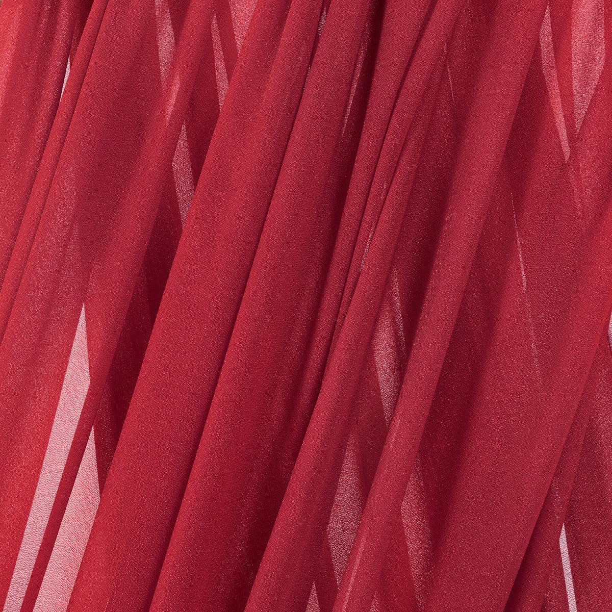 MLMC Red Wedding Arch Draping Fabric 1 Panel 29" x 20 FT Extra Long Gauze Drapes Sheer Backdrop Curtains 6.6 Yards Airy Outdoor Drapery Panels for Wedding Baby Shower Birthday Decor
