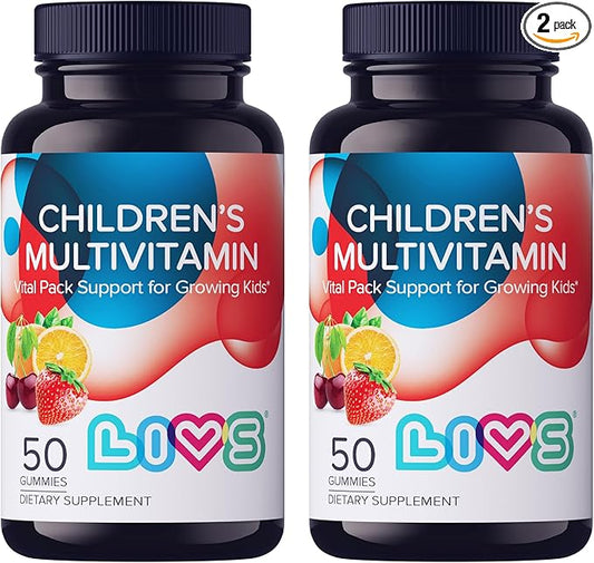 Children's Multivitamin Gummy - Kids Multivitamin Gummies with Vitamin D2, Omega 3, Zinc, Vitamin C, B12 & More | Gluten-Free, Non-GMO Supplements for Kids – Strawberry, Cherry & Org Taste, 100ct