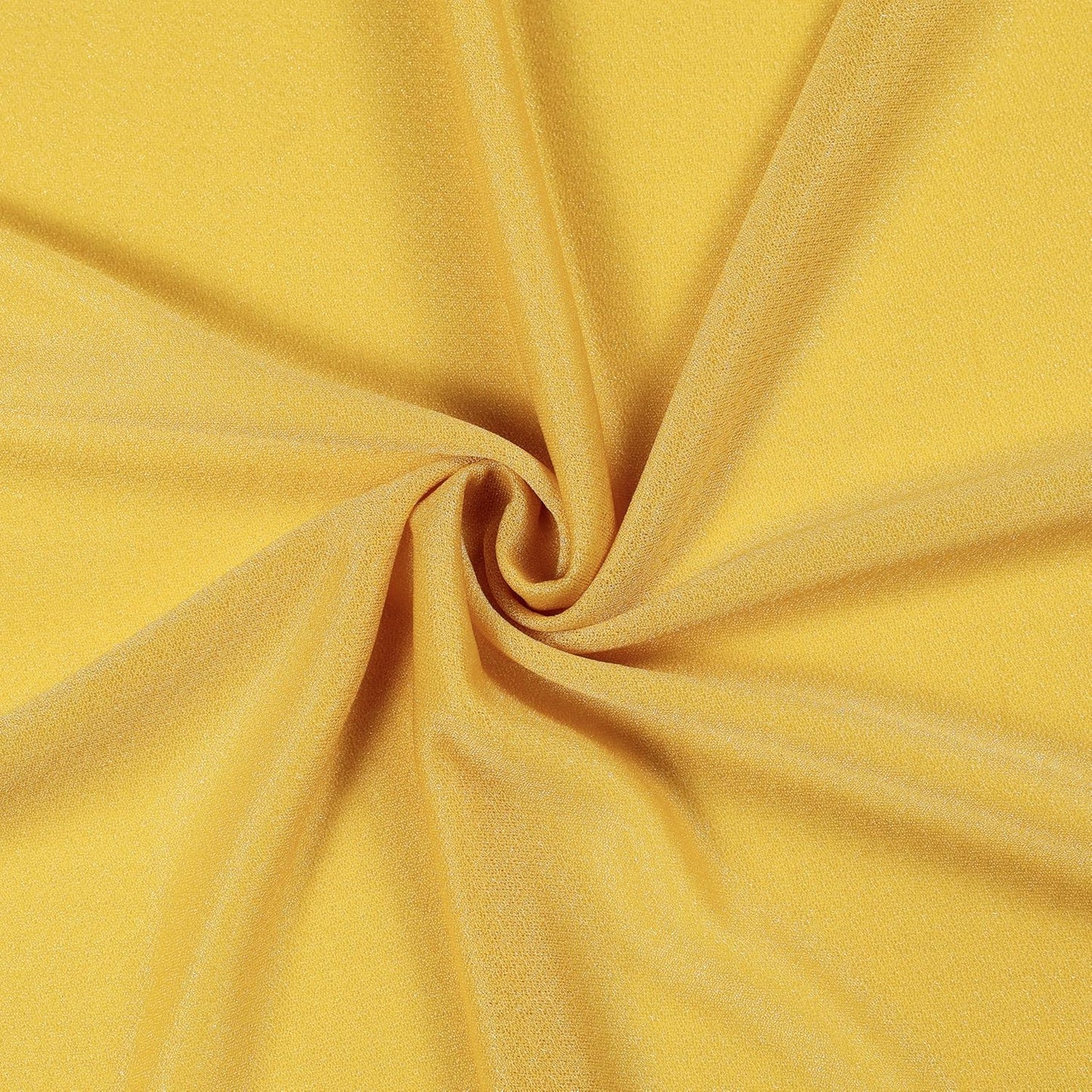 VDS Pack of 2 Panel (30 Inch X 30 Feet) Wedding Arch Draping Fabric Sheer Chiffon Fabric Drapery for Wedding Ceremony Reception Swag Backdrop Canopy Chuppah ARBO Altars Decoration (Gold)