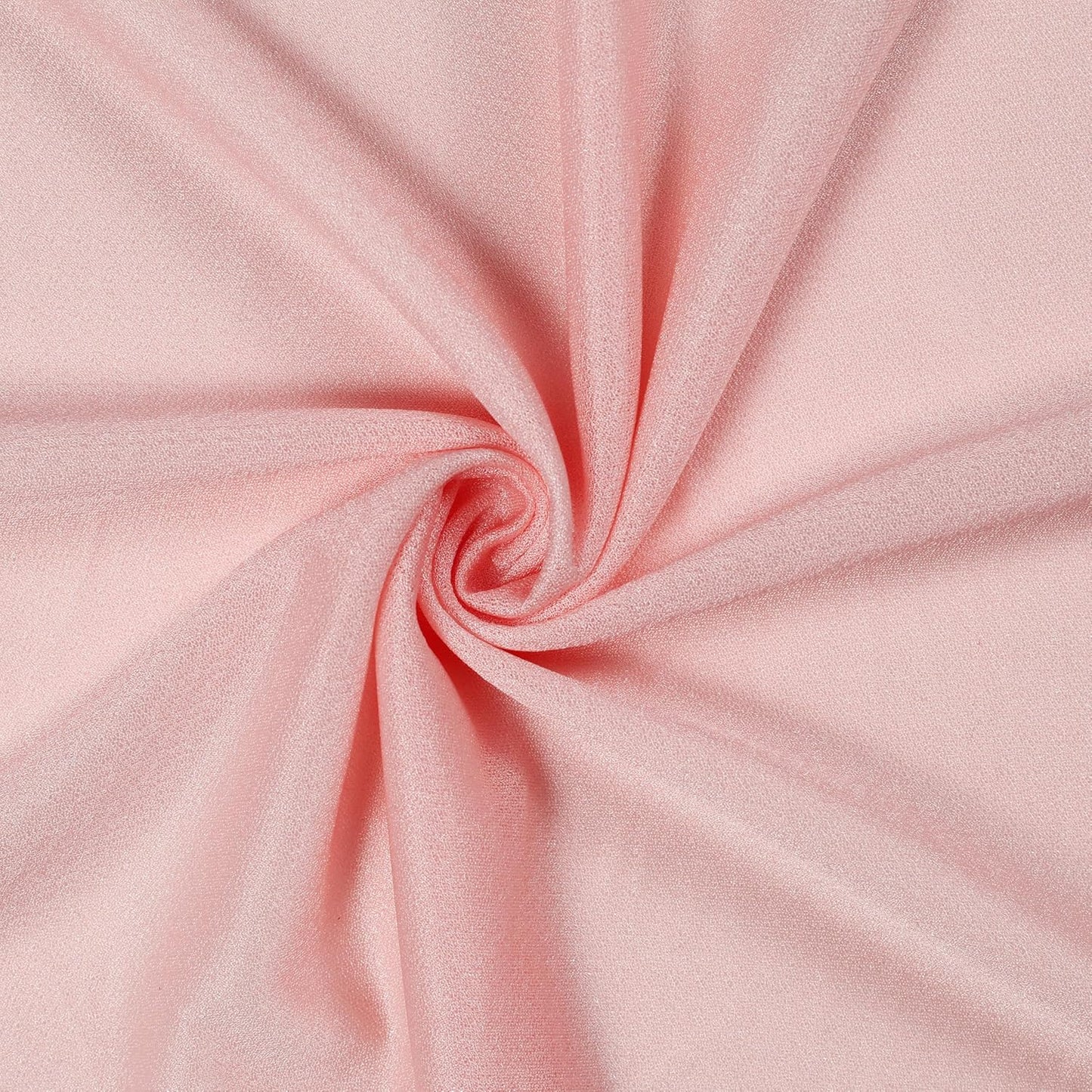 VDS Pack of 1 Panel (30 Inch X 50 Feet) Wedding Arch Draping Fabric Sheer Chiffon Fabric Drapery for Wedding Ceremony Reception Swag Backdrop Canopy Chuppah ARBO Altars Decoration (Dusty Rose)